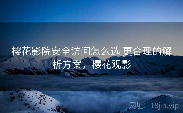 樱花影院安全访问怎么选 更合理的解析方案，樱花观影