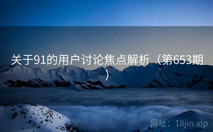 关于91的用户讨论焦点解析（第653期）