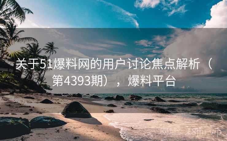 关于51爆料网的用户讨论焦点解析（第4393期），爆料平台